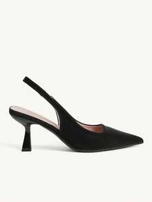 CUCCOO CHICEST Giày nữ kiểu Trung Quốc cổ điển mũi nhọn gót thấp vừa phải, thanh lịch, đơn giản và trang nhã, thích hợp đi làm, hẹn hò hoặc dự các dịp trang trọng. - màu đen - Xem 9