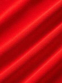 ZEYLAH PLUS SIZE WOMEN'S SPRING/SUMMER LONG SLEEVE RUCHED RED PARTY DRESS - Red - View 6