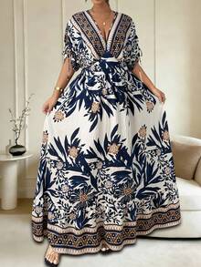 Ceyna 大码女式法式休闲碎花V领短袖连衣裙 优雅碎花连衣裙 波西米亚风连衣裙 女士度假装 女士度假连衣裙 优雅夏季连衣裙 长款度假连衣裙 女士夏季连衣裙 波西米亚风长款连衣裙 女士碎花长款连衣裙 女士春季穿搭 女士婚礼宾客装扮 女士长款休闲连衣裙 - 彩色 - 查看 5