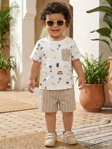 Cozy Pixies Giày thể thao kaki thời trang đơn giản, năng động cho bé trai, phù hợp cho các hoạt động ngoài trời hàng ngày, du lịch và đi học, giày mẫu giáo dùng được cả bốn mùa. - Màu Khaki - Xem 3