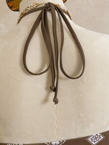 Swim Chiccia Women's Summer Beach Floral Print Halter Tie Tankini Swimsuit Set - Multicolor - View 4