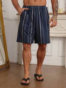 DAZY Men's Black Short Pajama Bottoms, Summer - Black - View 3