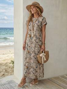 EMERY ROSE Vestidos largos de mujer para vacaciones de verano - Multicolor - Ver 4