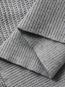 DAZY Men's Grey Polo Collar Short Sleeve Knit Top, Summer - Light Grey - View 6