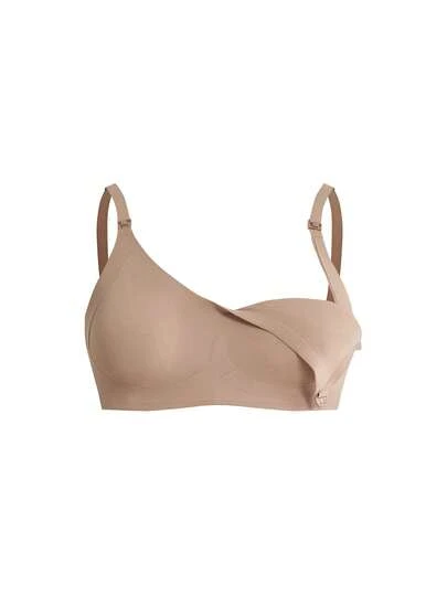 1pc Seamless Wireless Nursing Bra, Plus Size