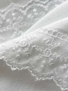 Elamini 女士性感浪漫蕾丝拼接白色连衣裙 - 白色 - 查看 7