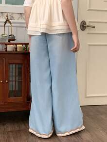 DAZY Girls' Wide Leg Jeans, Tween Girl Fall Clothes - Blue - View 2