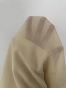Elenzga 女款夏季優雅淡黃色雪紡兩件套，垂領百褶腰修身短袖上衣與A字裙，適合早午餐與下午茶 - 淡黃色 - 查看 5