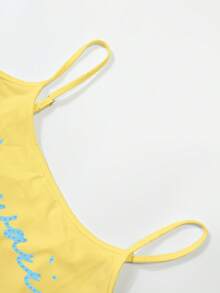 Glimmora 女士热带花卉印花紧身吊带背心，适合夏季度假 - 彩色 - 查看 3