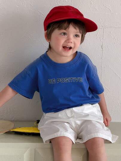 DAZY 男童休闲圆领短袖上衣，夏季