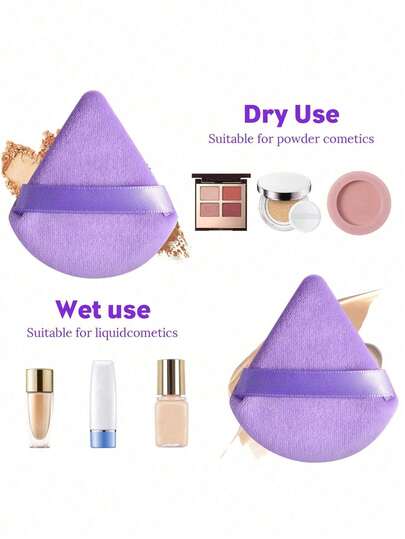 1/3/5/8/10/15/20/24/30/40/50 PCS Reusable Multifunctional Triangle Makeup Sponge For Foundation Primer BB Cream Sunscreen Cushion Blush Replace Brushes Hands Free Travel Home Multi Color Triangle Makeup Sponge Makeup Enthusiasts Daily Makeup Travel Home Beauty Tools Makeup Sponge Must Have