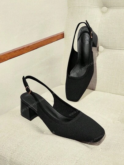 CUCCOO BASICS Women's Fashion Comfortable Breathable Backstrap Classic Low Heel Flats, Suitable For Commuting, Dating, Party, Vacation And Various Occasions