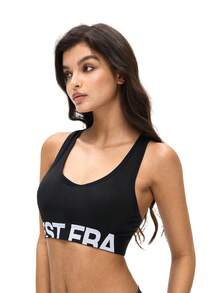 3件套女士时尚字母印花文胸 - 彩色 - 查看 7