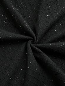 SLATEMANN Men's 2 Pieces T-Shirt And Shorts Set, Round Neck Design, Fashionable Men's Two Pieces Summer Outfit, Men's Summer Clothing, Men's T-Shirt Set, Men's 2 Pieces Match, Men's Two Pieces Set - Black - View 6