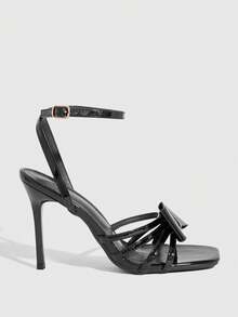 CUCCOO SZL Women Heeled Sandals Spring Shoes Summer - Mirror black - View 4