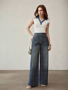 MOTF PREMIUM 女士休闲V领短款针织衫 - 白色 - 查看 4