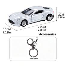 1PC Alloy Drift Car, [Dynamic Decoration] Dynamic Drift Car Dashboard Decoration, Iron Material, Uncharged Power Mode, Novelty Model With Physics-Based Movement For Vehicle Interior Accessory, Car Accessories A Stylish, Classic, And Sophisticated Car Ornament, Available In White, Red, Black, And Blue. A Simple Yet Luxurious Design, Perfect For Car Decoration, - multicolor - View 10