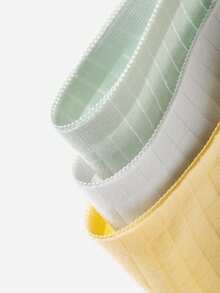 LUVLETTE Paquete de 3 bragas de algodón de cintura alta para mujer - Multicolor - Ver 7