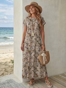 EMERY ROSE Vestidos largos de mujer para vacaciones de verano - Multicolor - Ver 5