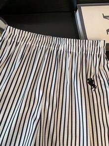 GlowEve Quần short nữ cạp chun, kẻ sọc, kiểu dáng thường ngày, họa tiết hiệp sĩ. - Nhiều màu - Xem 4