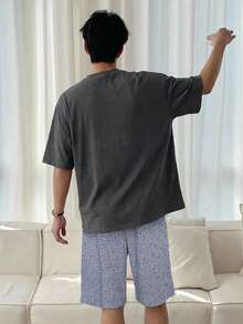 DAZY Set pigiama estivo da uomo con pantaloncini coordinati a maniche corte - Multicolore - Visualizzare 2