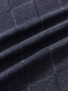 Officeau 男士秋冬菱形图案针织背心毛衣 - 灰色 - 查看 5