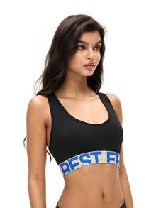 3件套女士时尚字母印花文胸 - 彩色 - 查看 6