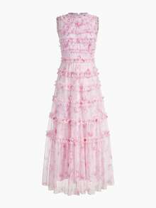 ZEYLAH 花卉印花鸡尾酒会礼服 - 粉色 - 查看 1