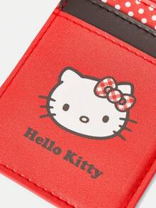 HELLO KITTY AND FRIENDS | SHEIN A Red Polka Dot Printed Stylish Portable Printed Card Bag - Red A - View 3