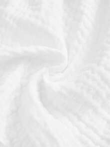 SHEIN EZwear 女士休闲度假两件套，白色，100%纯棉，女士夏季套装 - 白色 - 查看 9