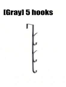 免钻孔碳钢门钩 - 节省空间的垂直毛巾架，适用于浴室、卧室、衣柜收纳 - 豎排掛鉤 - 查看 14