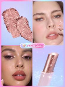 SHEGLAM Crystal Jelly BúT PhấN MắT LấP LáNh-Peach Fuzz ThươNg HiệU LàM đẹP Trang đIểM Mỹ PhẩM Cho Phụ Nữ Và Cô GáI HoàN HảO Cho MùA Hè MùA XuâN Lý TưởNg Cho Y2K ThờI Trang Sang TrọNg Phù HợP Cho Sinh NhậT NgàY CủA Mẹ Quà TặNg TiệC SẵN SàNg MàU SắC TốT NhấT - 03 Peach Fuzz - Xem 5