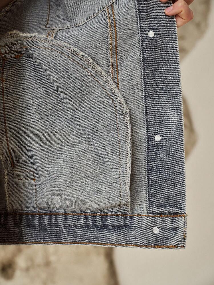 SPRING/SUMMER SILVER WASHED DENIM JACKET