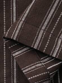 DAZY Toddler Boys' Crew Neck Contrast Stripe Comfortable 2 Pieces Pajama Set - Apricot - View 13