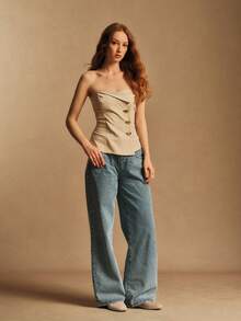 Rosivie Women's Casual Versatile Flat Loafers For Daily Commute - Apricot - View 2