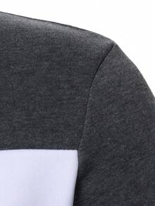 Manfinity Homme Men's Regular Streetwear Casual Pullover Pullover Sweatshirt, Suitable For Daily Wear - Multicolor - View 3