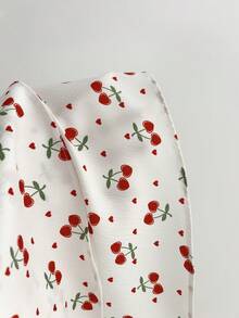 Elamini Summer New Arrival Dress, Sweet Heart & Cherry Print Cake Skirt - Multicolor - View 3