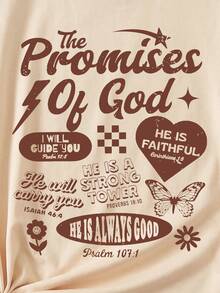 INAWLY 时尚图案印花圆领短袖女式 T 恤，百搭街头服饰 - 黃色 - 查看 5