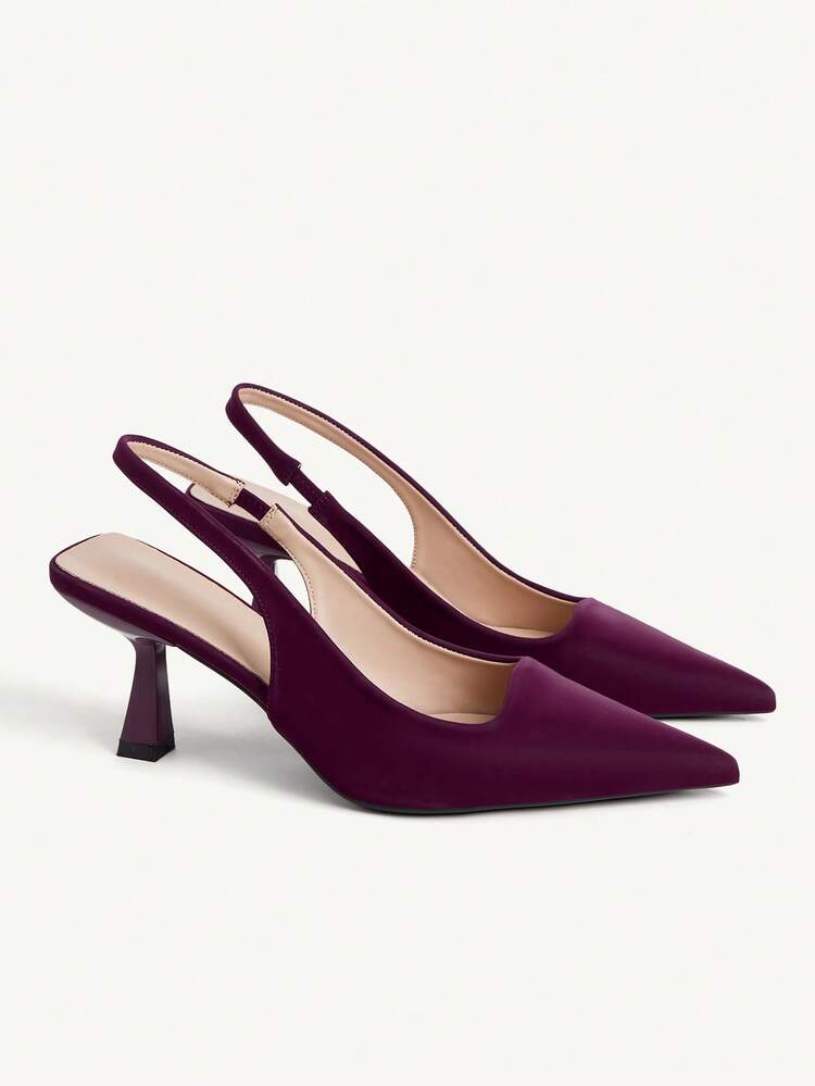 CUCCOO CHICEST Women Shoes Chinese Retro Pointed Kitten Heel Middle Heel Elegant Simple And Elegant Commuter Women High Heel Shoes Workplace Dating Formal Settings