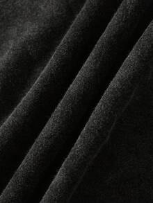 Manfinity EMRG 男士哥特风极简棉质背心，短款下摆，做旧设计，简约十字压纹纹理，热门款，适合街头穿搭、休闲、聚会、户外活动、节日礼物 - 黑色 - 查看 6