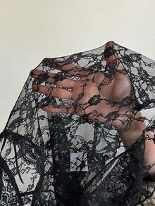 HautHeat Sexig, skir spets-off shoulder-top - Multifärgad - Visa 8