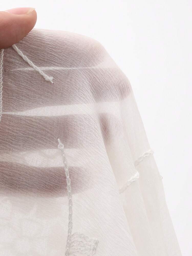 Women's V-Neck Short Sleeve Lace Fabric Waist Cinched Long Vacation Dress Maxi Dress Sundress