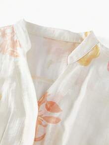 ZEYLAH 花卉印花轻盈连衣裙 - 杏色 - 查看 5