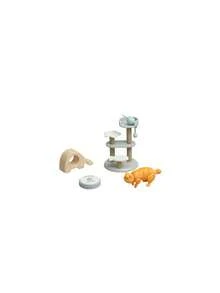 MINKOJA 1 pieza Mini árbol de gato de simulación, modelo de escena miniatura de gato, comida miniatura para gato, accesorios exquisitos de bricolaje, piezas de combinación adecuadas para combinar en el micro mundo, Pascua, regalo de Pascua, Día del Niño - Multicolor - Ver 6