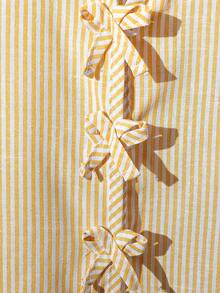 Vintaside Kids 女童夏季条纹荷叶边无袖背心，宽松版型，适合日常外出、休闲聚会、家庭派对、朋友聚会、儿童节服装 - 彩色 - 查看 4