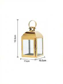Cirelle European-Style Windproof Glass Candle Holder - Stainless Steel Lantern For Outdoor & Indoor, Elegant Wedding Table Decor - multicolor - View 11