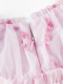 ZEYLAH 花卉印花鸡尾酒会礼服 - 粉色 - 查看 3