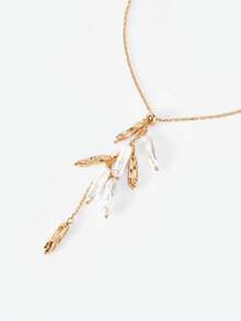 Opalesca 项链（珠子形状、颜色和图案随机），服装，复古，串珠，婚礼/新娘配饰，仙女风/仙子，珍珠，送给妈妈/女士/女孩/母亲，优雅，高级，高贵，水晶串珠，婚礼/新娘配饰，仙女风/仙子，珍珠，送给妈妈/女士/女孩/母亲，优雅，高级，花朵，水晶，金色，复活节，旅行/海滩/度假，波西米亚风 - 金色 - 查看 6