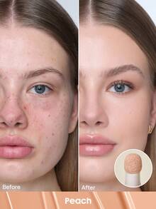 Complexion Boost Color Correcting Concealer-Peach Brand Beauty Makeup Face Paint Cosmetic For Women Girls Perfect For Spring Summer Ideal For Y2K Fancy Fashion Suitable For Birthday Mother'S Day Gift Rave Party Ready Best Color - Peach - View 2