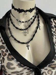 EgrlEra Leopard Print Trim Long Sleeve Sexy Fitted Shirt - Multicolor - View 4